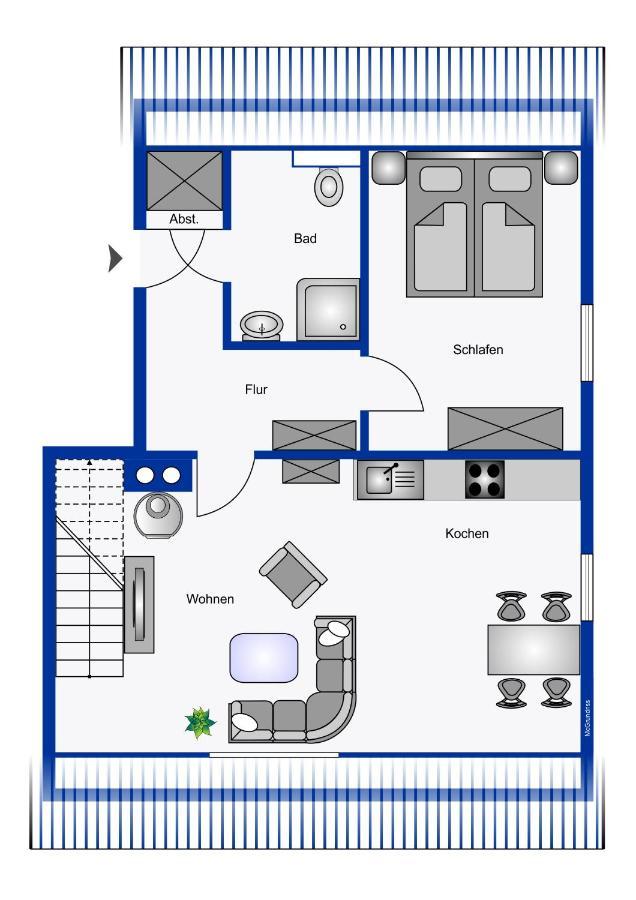 Ferienwohnung Wrixumer Marsch Dış mekan fotoğraf